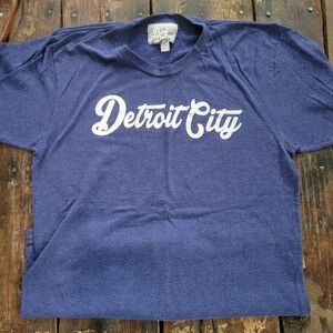 Blue Detroit City T-Shirt